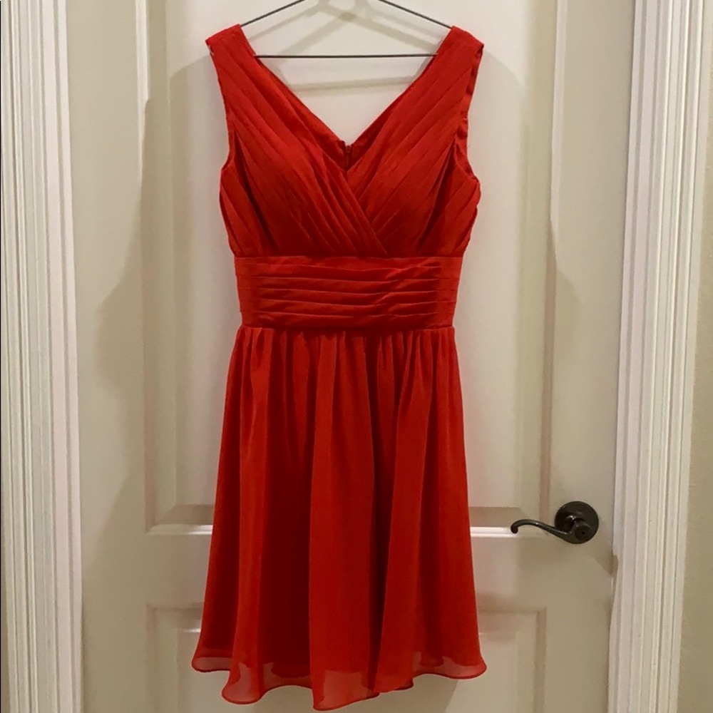 Red formal dress
